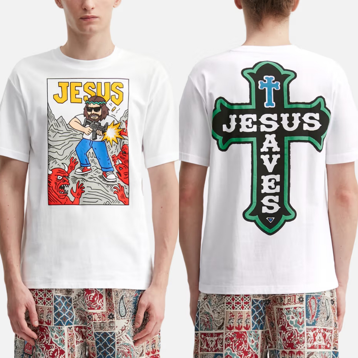 Streetwear Brand In Paris - Футболка Jesus Mayhem Paris High Street