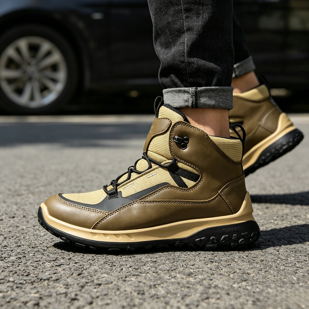 Streetwear Outdoor Brand - Высокие кожаные ботинки для мужчин, люксовый