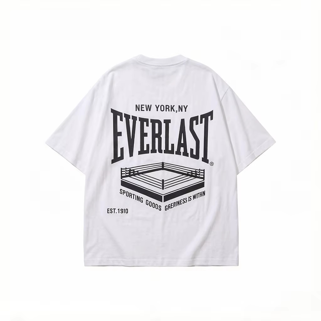 Streetwear Brand Rings - Белая футболка с принтом боксерского ринга,