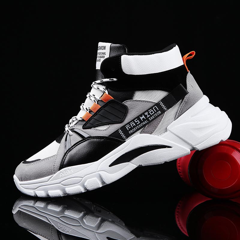 Streetwear High End Brand - Кроссовки Hightop мужские, спортивная обувь для